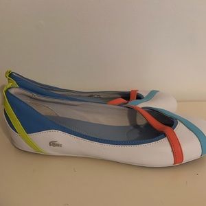 Lacoste flats, barley worn, size 8.5